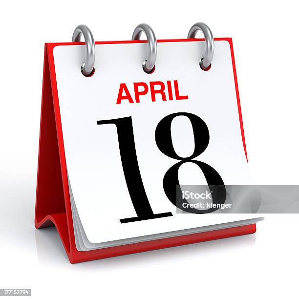 Abril De Calendario Foto de stock y más banco de imágenes de Abril - Abril, Acurrucado, Calendario