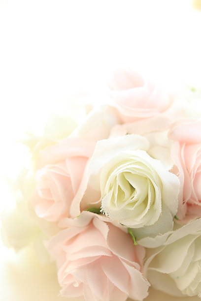 istock Hand made ribbon flower bouquet 177155008