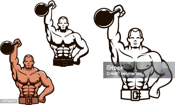 Bodybuilder 男性ダンベル - アクティブライフスタイルのベクターアート素材や画像を多数ご用意 - アクティブライフスタイル, イラストレーション, ウェイトトレーニング用器具