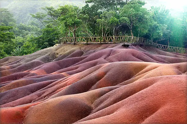 Mauritius coloured earths