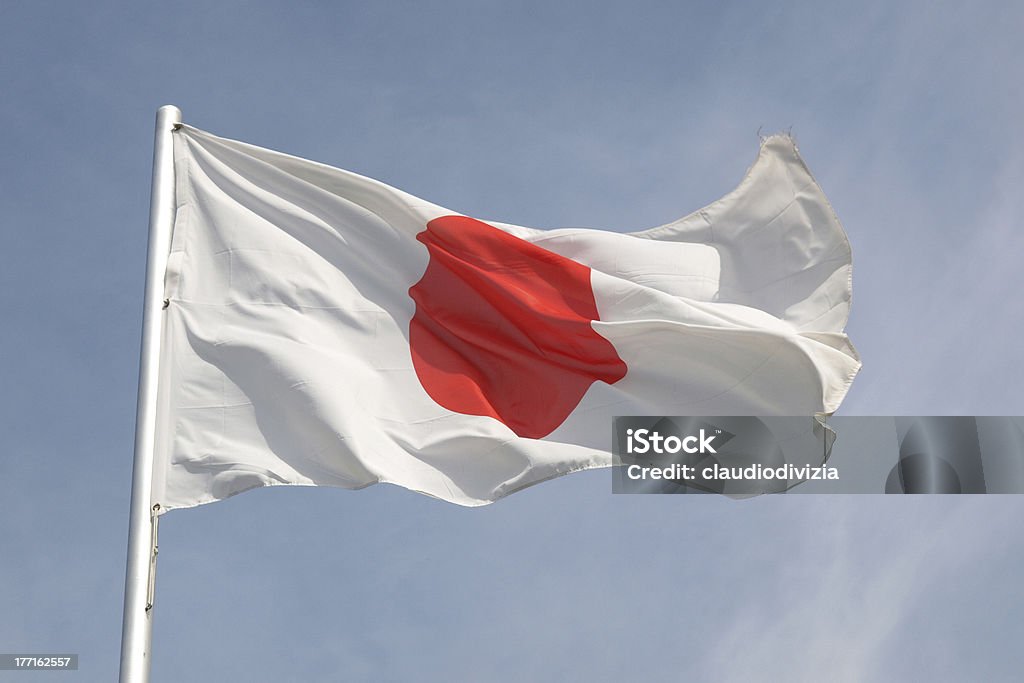 Bandera de Japón - Foto de stock de Bandera libre de derechos