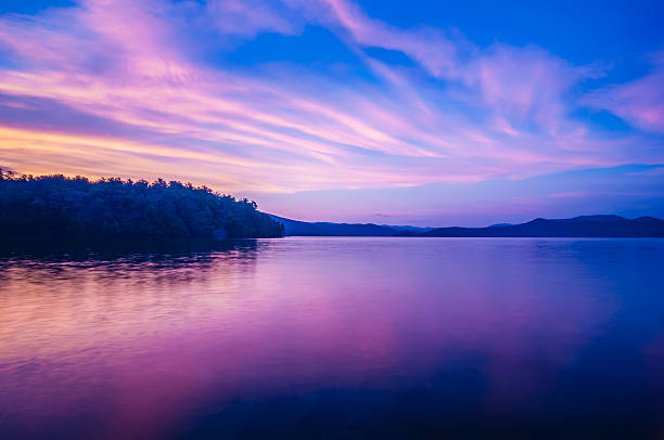 istock sunset during blue hour at the lake 177165638