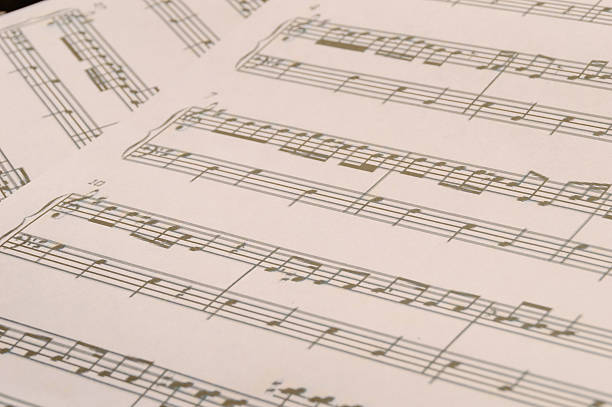 istock Close up of sheet music 177166862