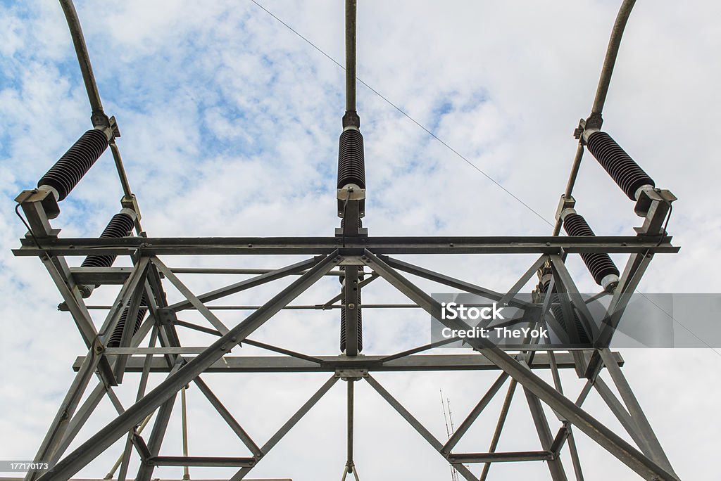 발전소 위한 전기 에너지를 - 로열티 프리 강철 스톡 사진