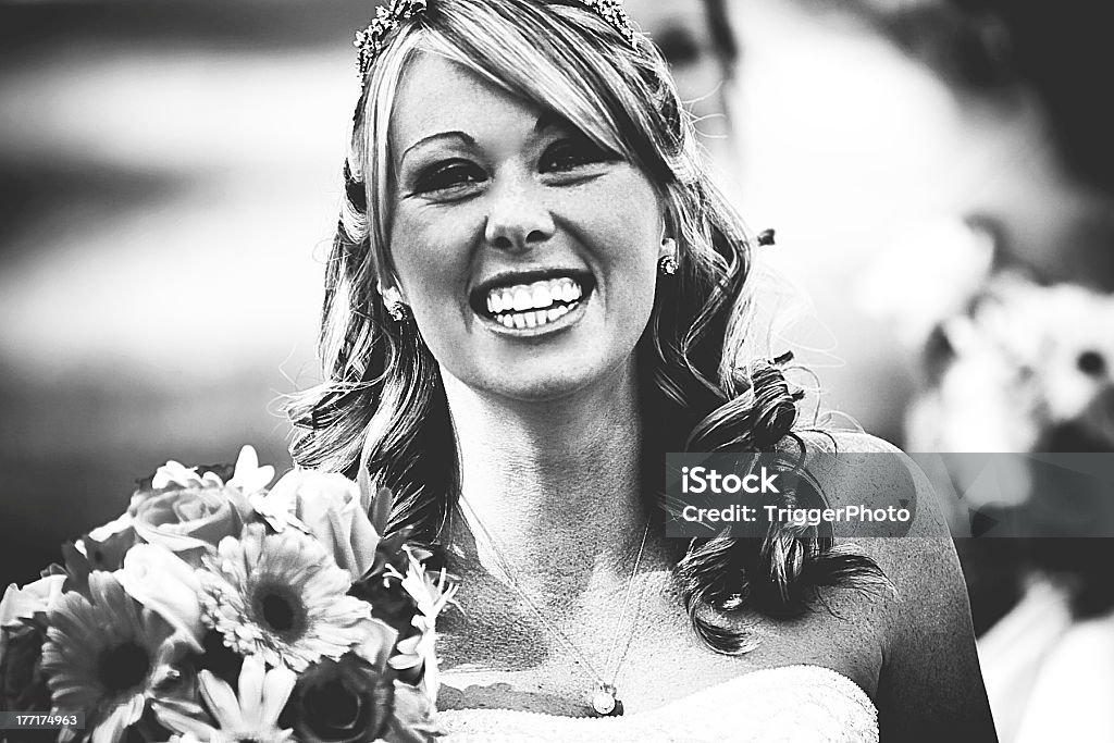 Casamento preto e branco - Royalty-free Adolescente Foto de stock