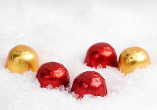 Colorful Candies on White Background