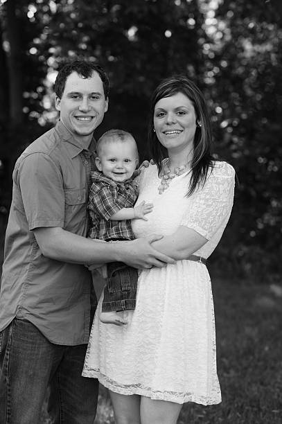 istock Young Family Standing Outside 177176549