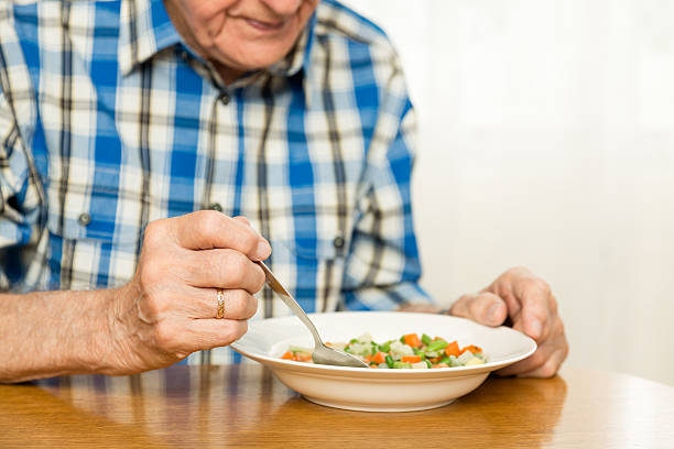 istock Senior man eating his lunch 177177180