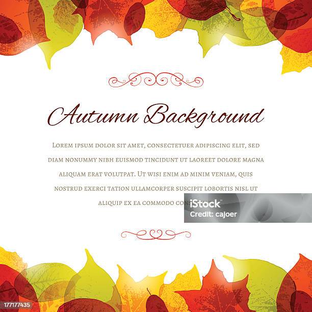 Herbst Hintergrund Stock Vektor Art und mehr Bilder von Bildhintergrund - Bildhintergrund, Herbst, Blatt - Pflanzenbestandteile