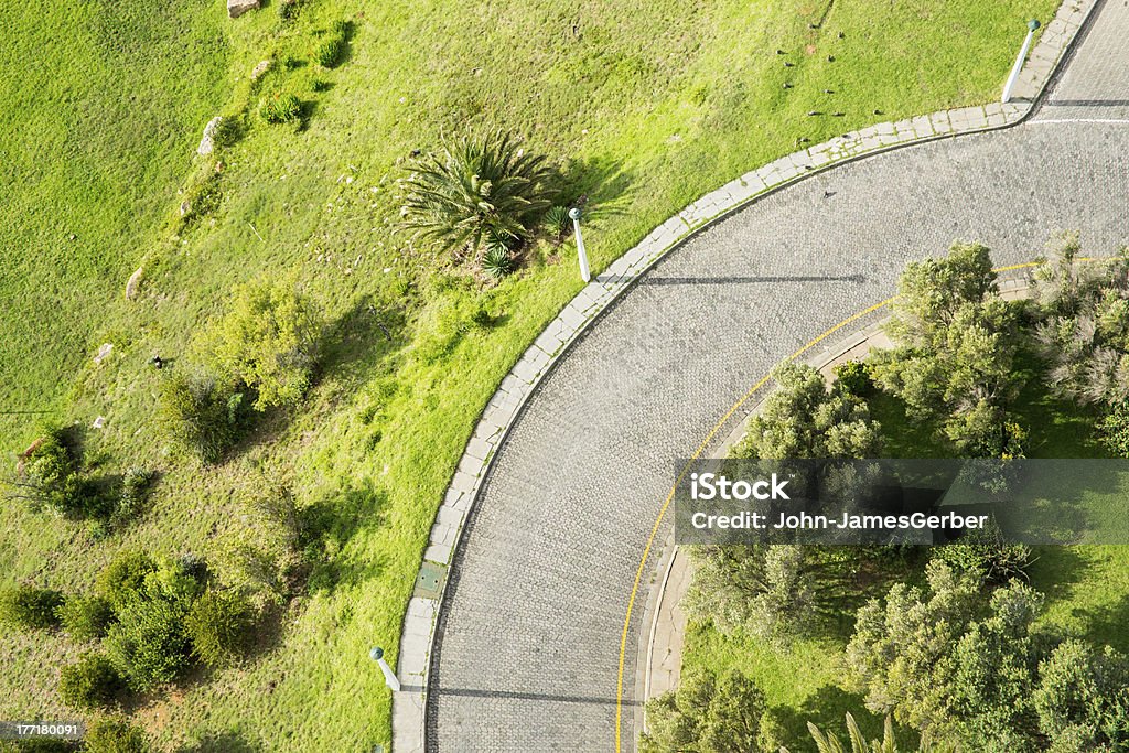 Aerea della rotonda - Foto stock royalty-free di Passo carraio