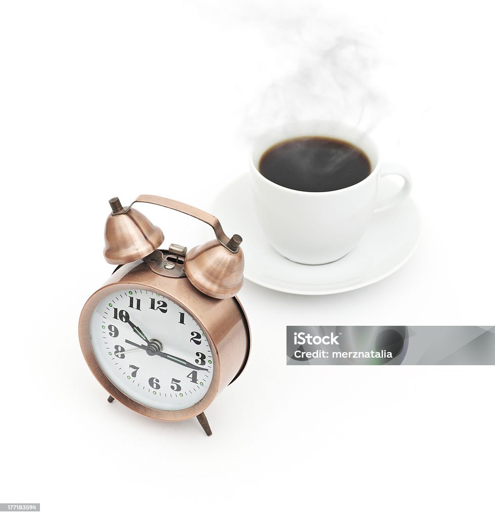 Pausa de café aislado sobre fondo blanco - Foto de stock de Alimento libre de derechos