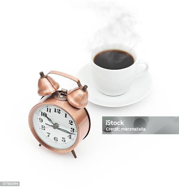 Pausa De Café Aislado Sobre Fondo Blanco Foto de stock y más banco de imágenes de Alimento - Alimento, Bebida, Cafeína