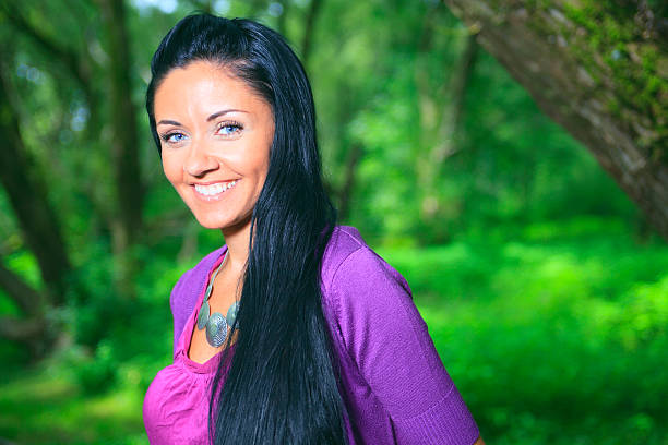 istock Happy Forest Woman 177186735