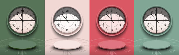 istock Set of Abstract New Year scene design for product display concept. Vector illustration. 1771899759