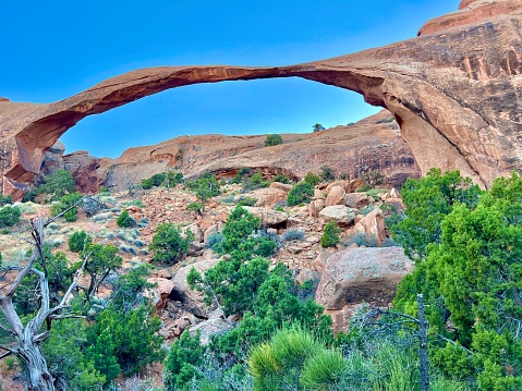 Landscape Arch, Devils Garden, Arches National Park, Moab, Utah