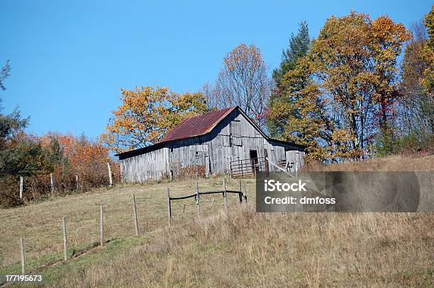 Photo libre de droit de Vieille Grange Avec Tin Sur Le Toit banque d'images et plus d'images libres de droit de A l'abandon - A l'abandon, Agriculture, Antiquités