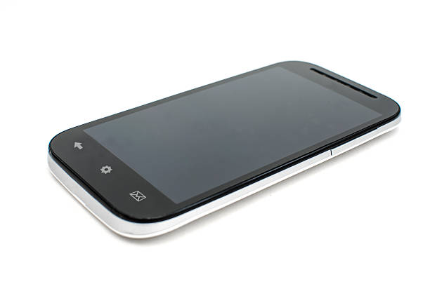 istock Close up of modern smartphone isolated on white background 177196158