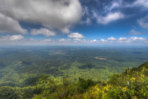 At an altitude of 1,730 m this is the highest viewpoint in the area showing a sweeping view of the Lowveld of Mpumalanga