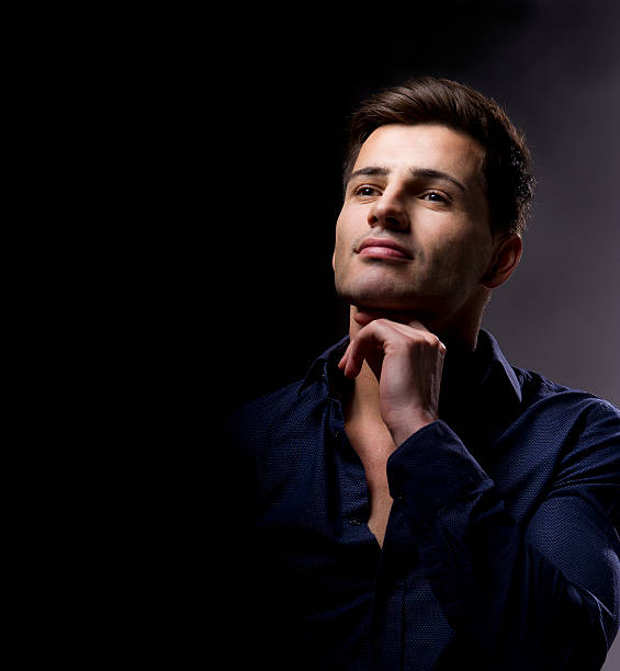 istock Elegant young handsome man. Studio fashion portrait. 177201725