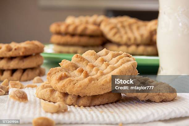 Homemade Peanut Butter Cookies Stock Photo - Download Image Now - Peanut Butter Cookie, Baked, Baker - Occupation