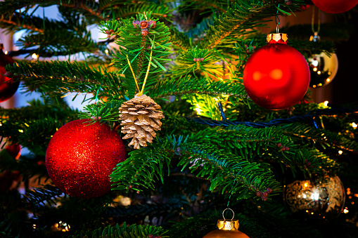 Decorations on the Christmas tree