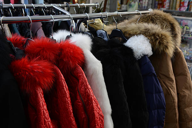 istock Gift shop. Winter women's clothing. 177205042