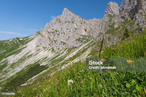 Cadena De Las Montañas Rocosas Foto de stock y más banco de imágenes de Aire libre - Aire libre, Alpes Europeos, Amarillo - Color