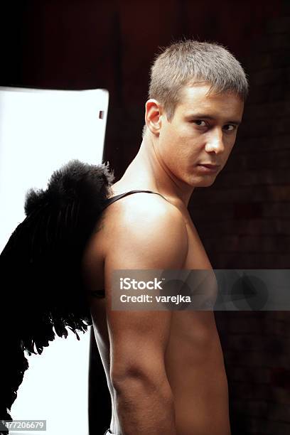 The Man With Wings Stock Photo - Download Image Now - Adult, Adults Only, Angel