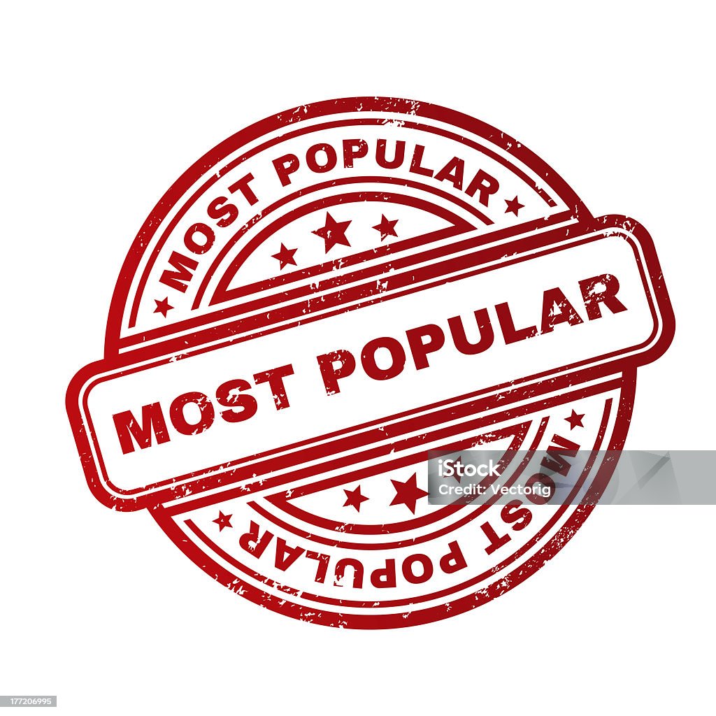 Mais populares - Royalty-free Carimbo Ilustração de stock