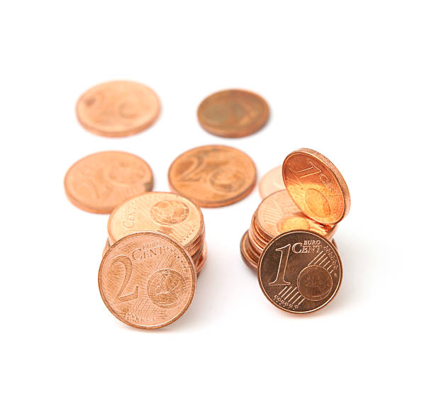 istock Some 1 and 2 Euro Cents 177207299