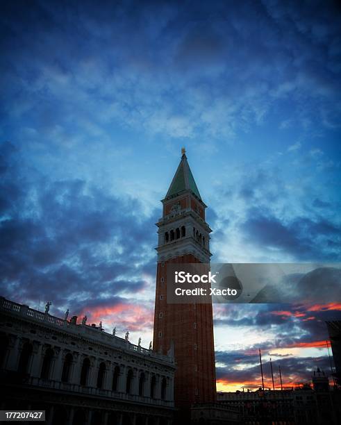 Silhouette Von Venedig Italien Stockfoto und mehr Bilder von Fotografie - Fotografie, Glockenturm, Italien
