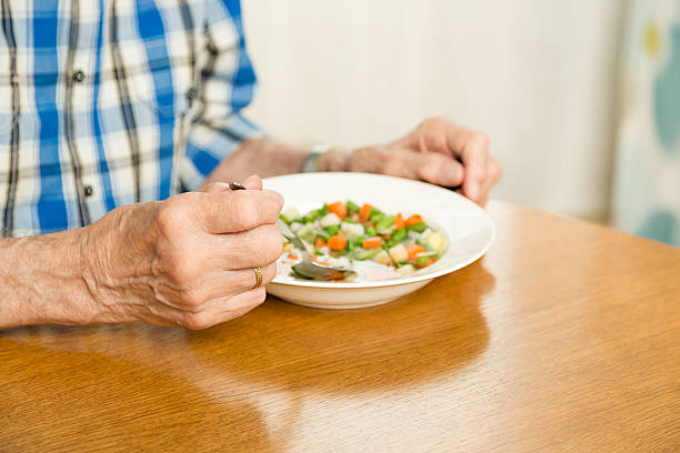 istock Senior man eating his lunch 177207557