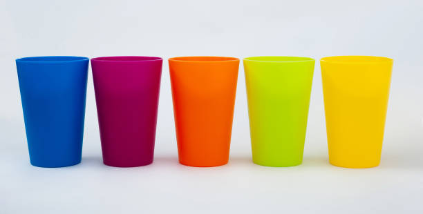 istock Plastic cups of various color against white background 1772100460