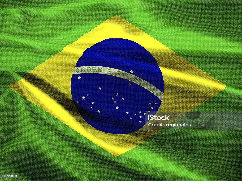 Brazil flag Abstract Stock Photo