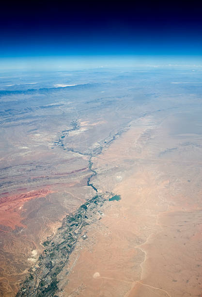 istock High altitude view of the Earth in space. 177210361