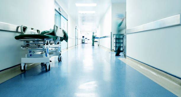 istock Doctors and nurses walking in the hospital hallway 1772128038