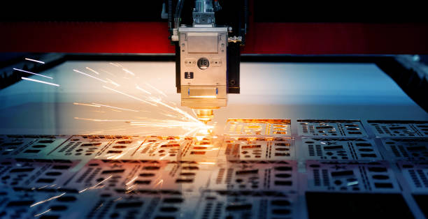 istock Industrial cnc laser cutter with sparks 1772132863