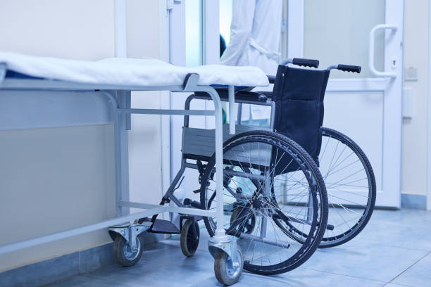 istock wheelchair in hospital, selective focus 1772151355