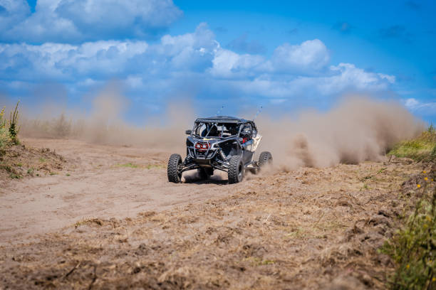 istock Cool view of active UTV at summer. Extreme ride on 4x4 1772152970