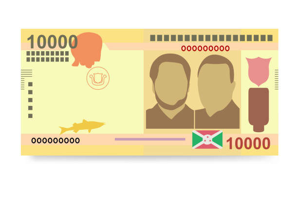 istock Burundi Franc Vector Illustration. Burundian money set bundle banknotes. Paper money 10000 BIF . Flat style. Isolated on white background. Simple minimal design. 1772170184