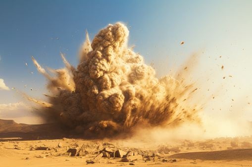 Industrial detonator lasting in the Arabian desert