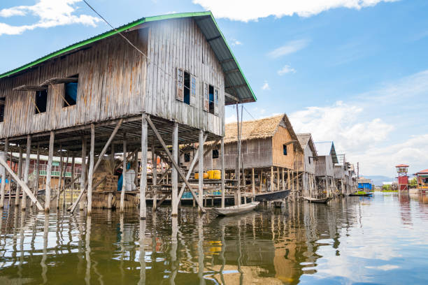 istock Village on lake 1772181874
