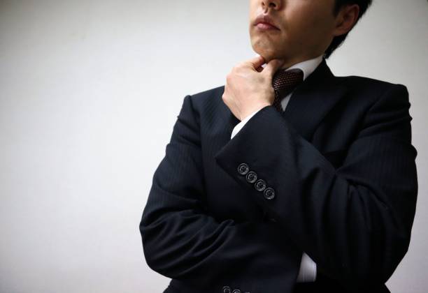 istock Close-up of a Japanese businessman thinking 1772205821