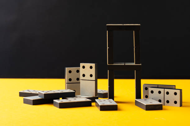 istock Domino tiles on yellow background studio shot 1772215221