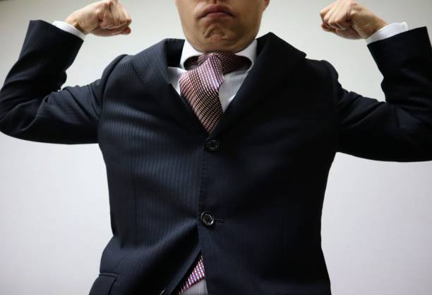 istock Close-up of businessman making bicep 1772229041