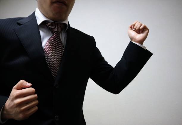 istock Businessman in a fighting pose 1772231284