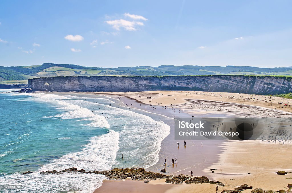 Langre beach - Royalty-free Santander - Spanje Stockfoto