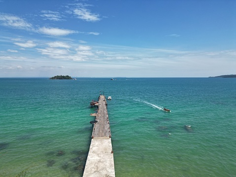 Koh Rong is an island in the Sihanoukville Province of Cambodia Koh Rong island from above