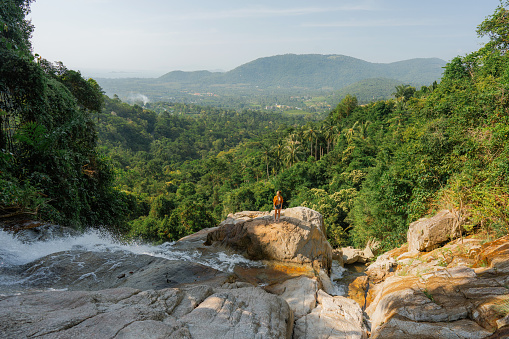 Haew Narok waterfall in Khao Yai National Park in Thailand