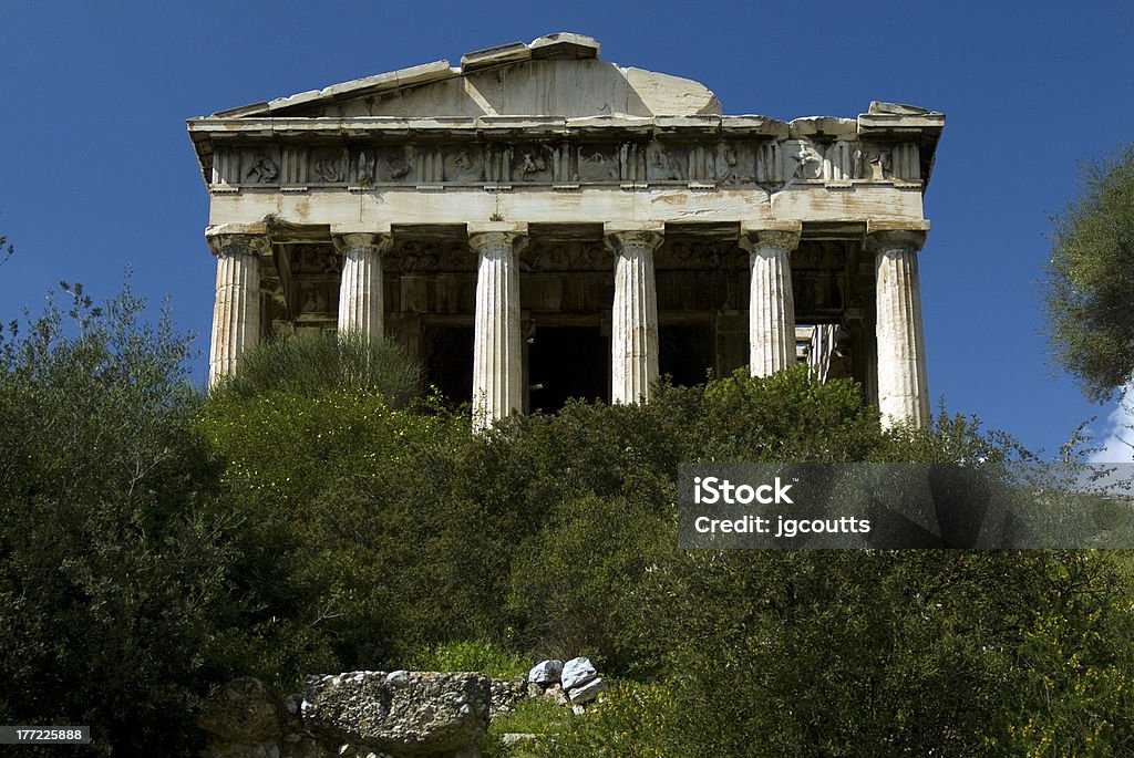 Templo de Hephaestus (Theseion)-Atenas - Foto de stock de Acrópole - Atenas royalty-free